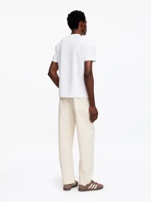 T-shirt classique en interlock - Blanc — photo 5