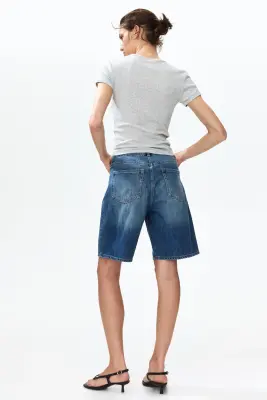 Short Bermuda en denim - Bleu denim — photo 2