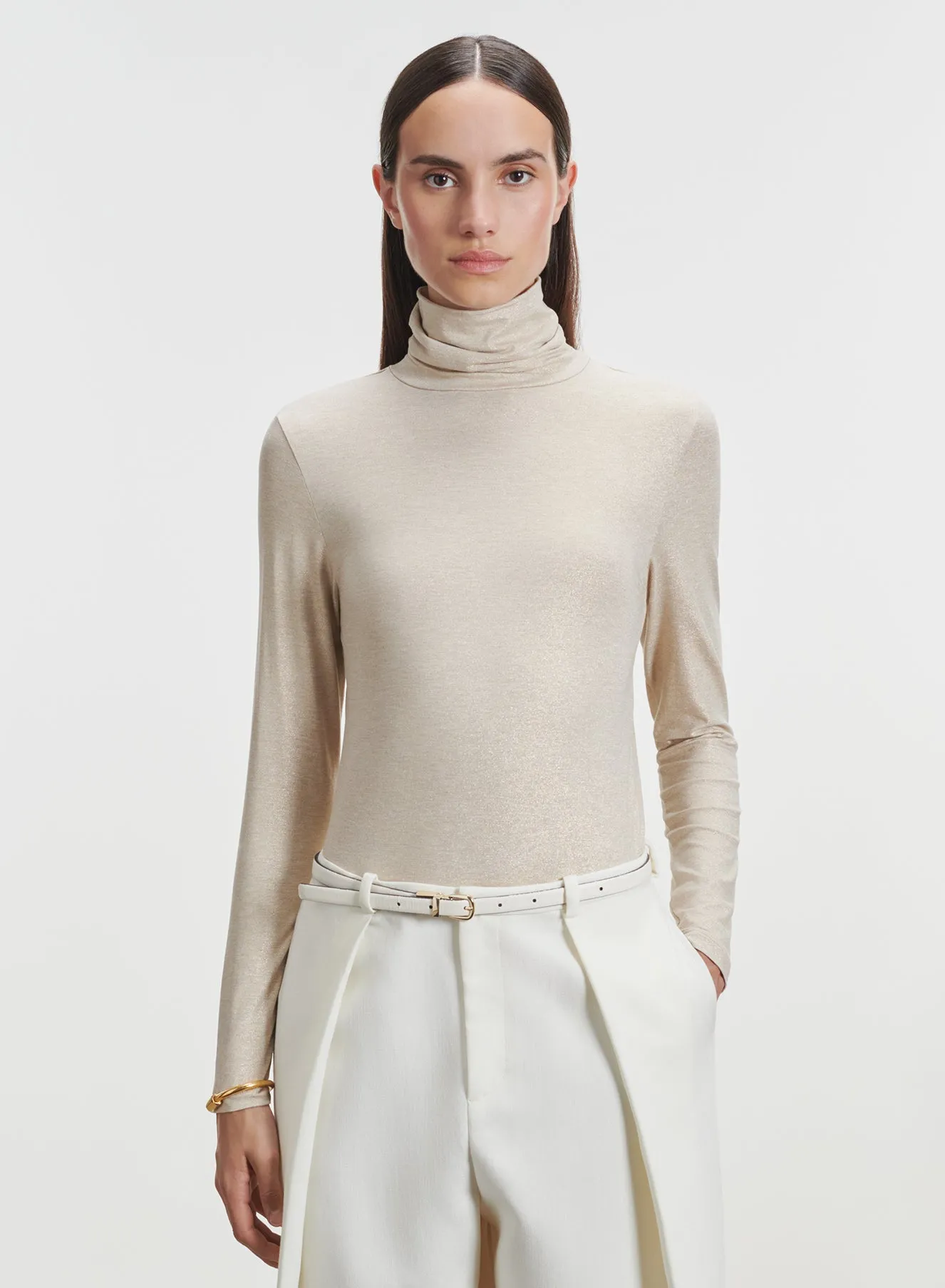 T-shirt en viscose et élasthanne