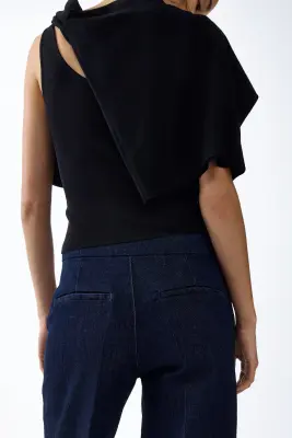 Flared High Jeans - Bleu denim foncé — photo 2