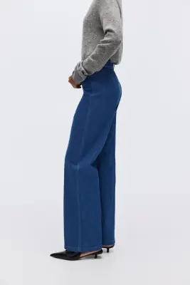 Straight High Jeans - Bleu denim — photo 3