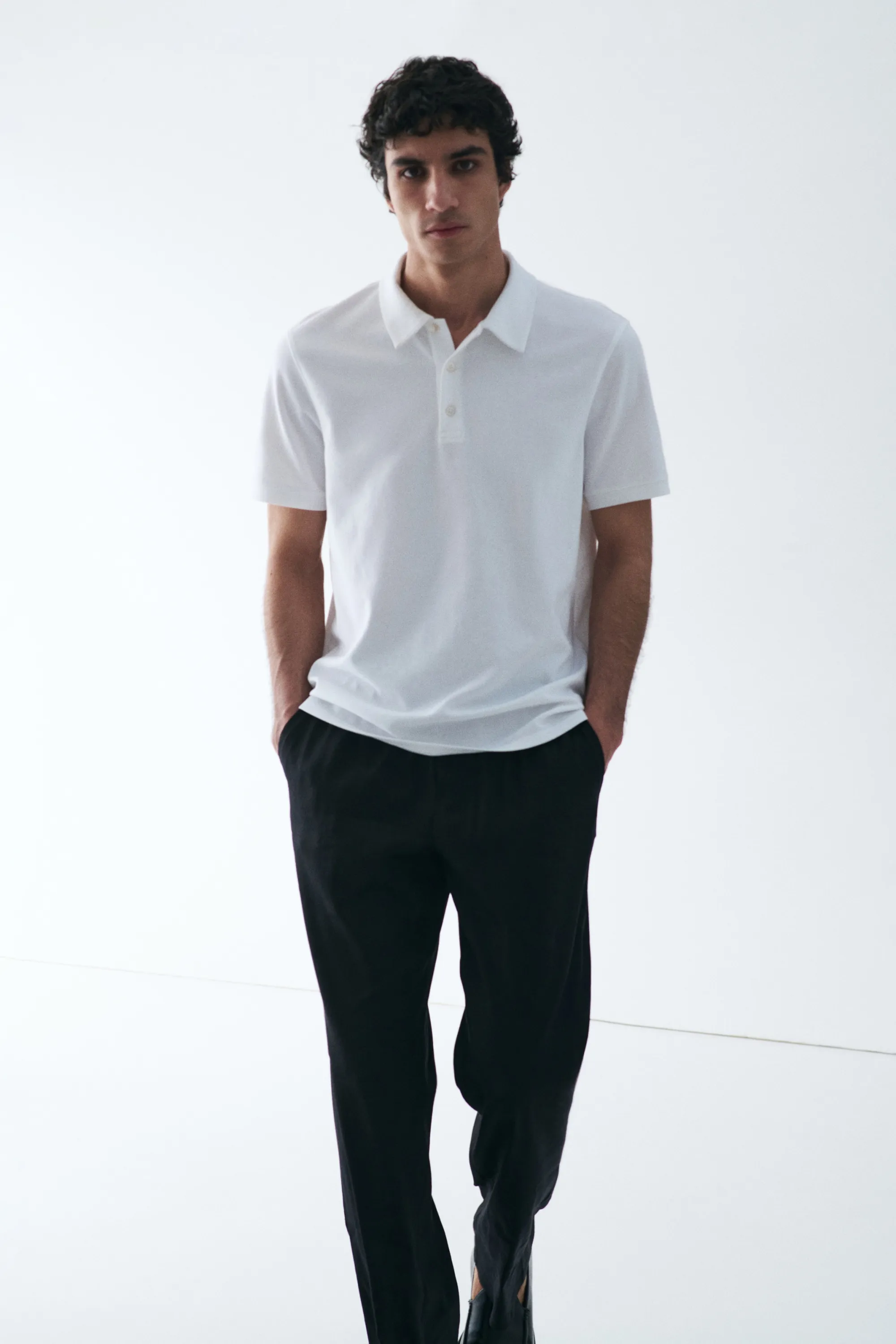 Polo Cooling Regular Fit - Blanc