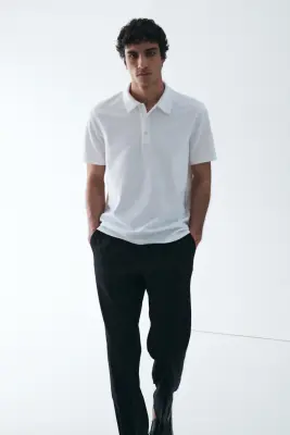 Polo Cooling Regular Fit - Blanc — photo 1