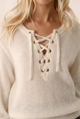Pull Buchette Ecru — photo 2