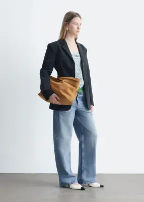 Jean barrel - Bleu moyen — photo 4