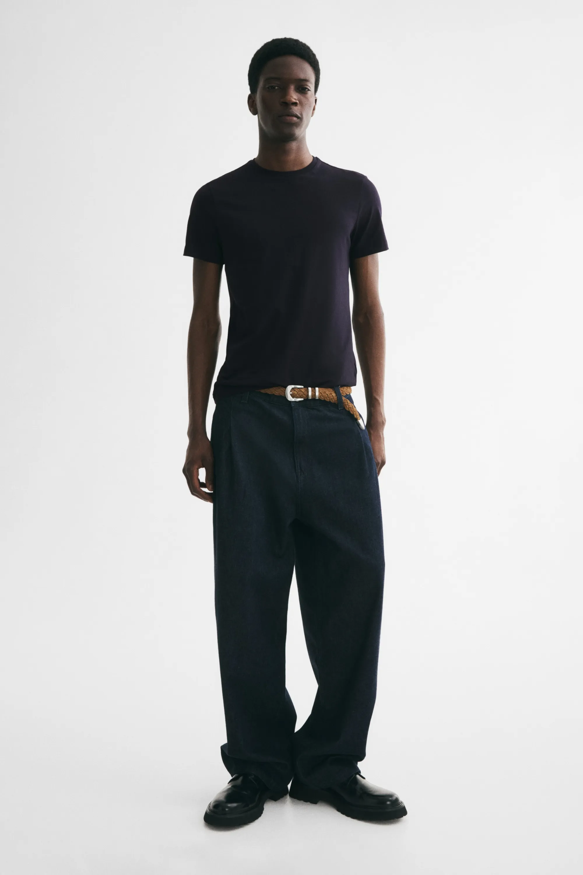 T-shirt Slim Fit - Bleu marine