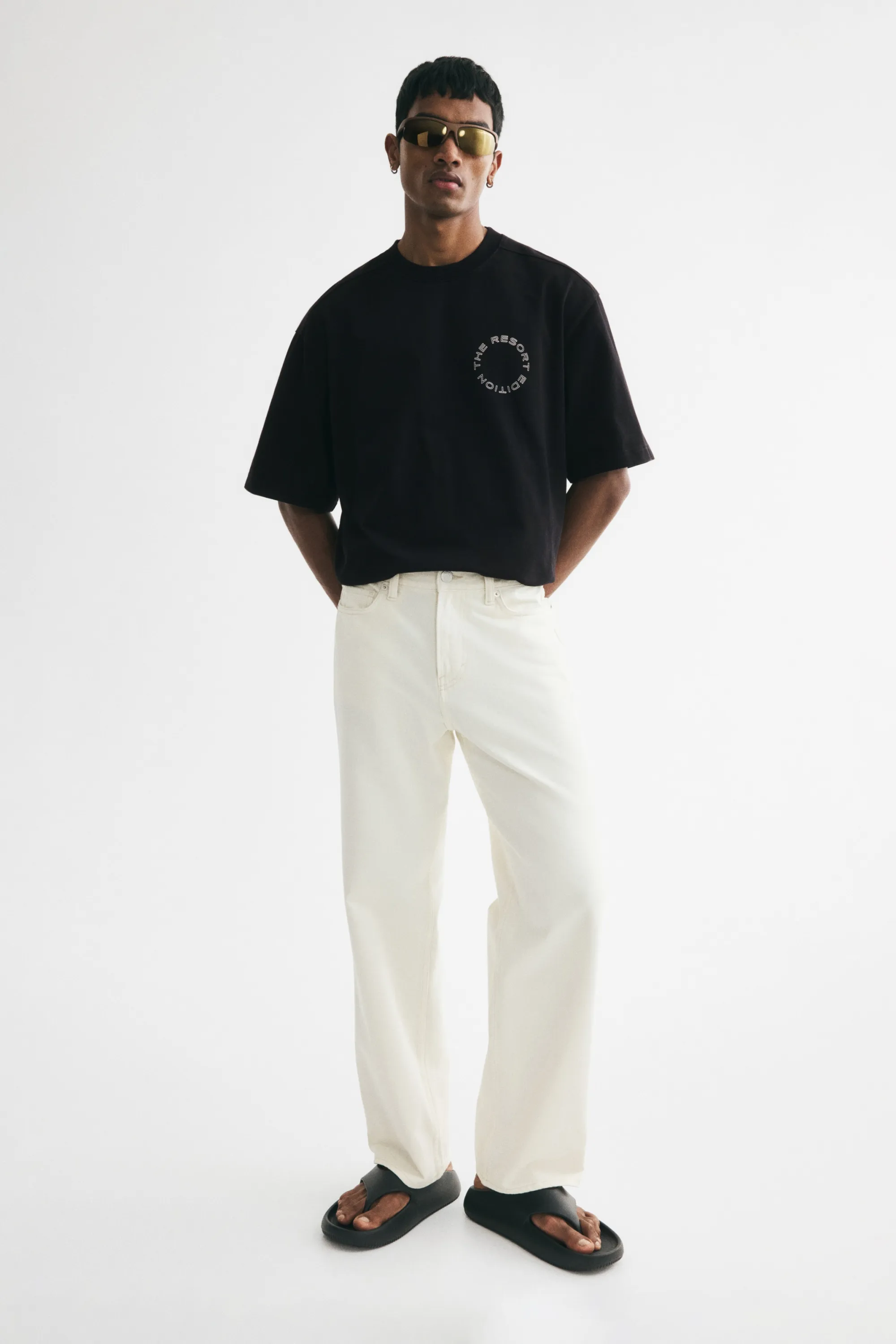 T-shirt boxy Oversized Fit - Noir/The Resort Edition