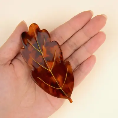 Barrette XL Feuille Coucou Suzette — photo 2