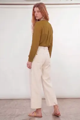 Pantalon Huarte Denim Ecru — photo 2