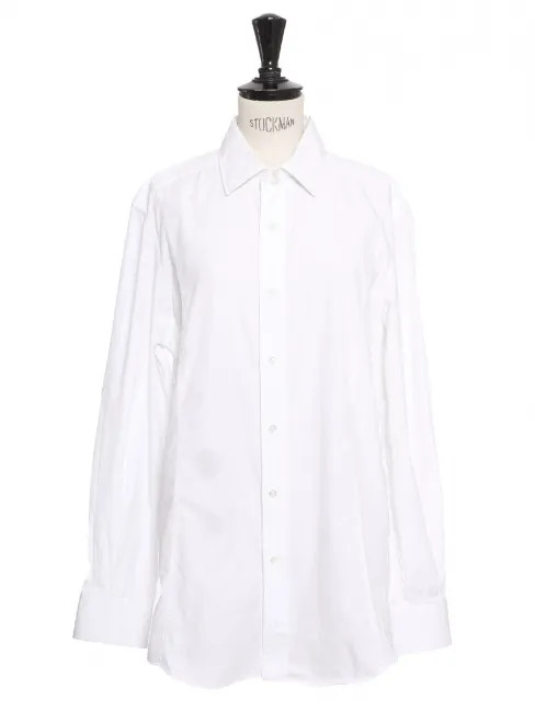 Chemise manches longues en coton blanc Prix boutique 550€ Taille M