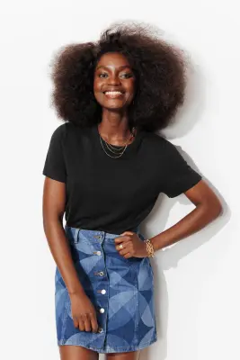 Pull fin manches courtes Femme — photo 5