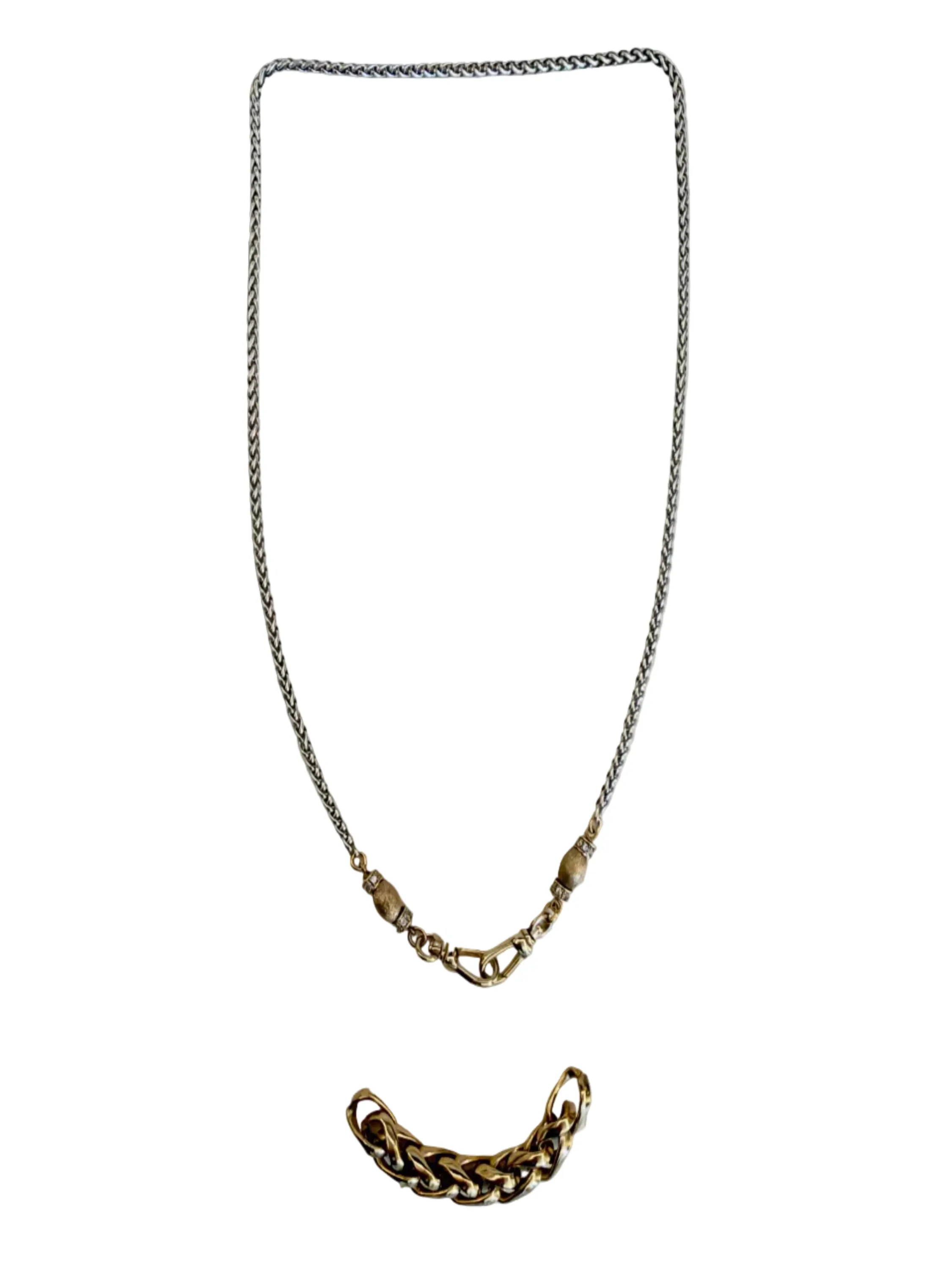Collier Shaki argent doré - Hanka In