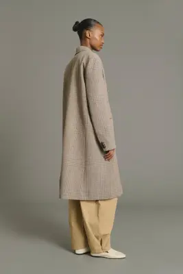 MANTEAU LINCOLN MARRON/BEIGE — photo 2