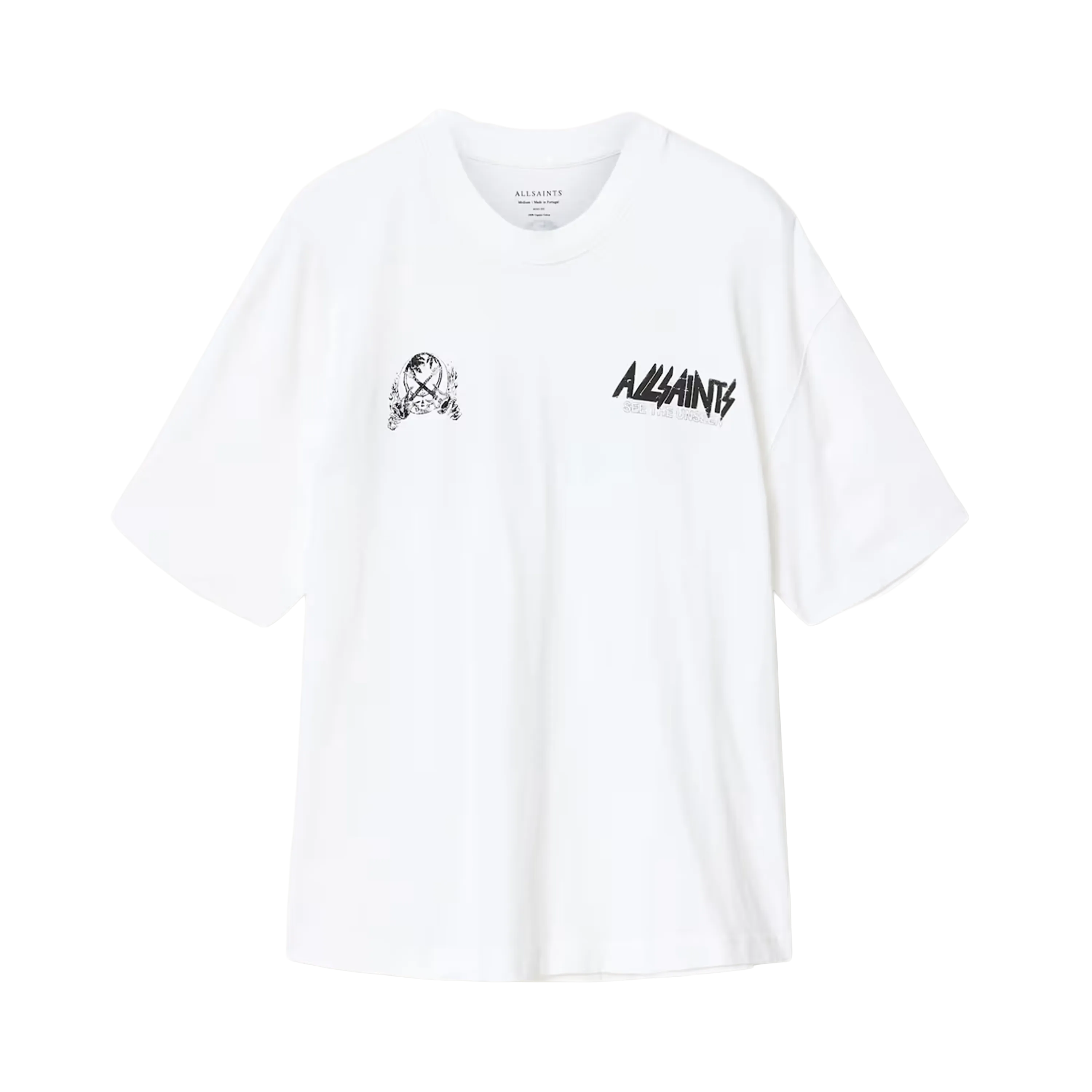 ALLSAINTS Chromium T-Shirt Ashen White