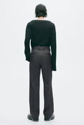 Pantalon chic Regular Fit - Gris foncé — photo 2