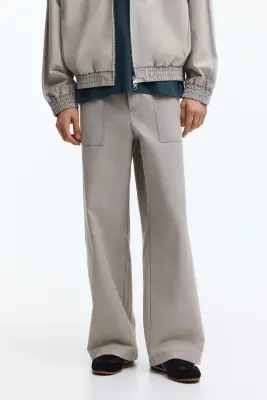 Pantalon jogger Relaxed Fit - Gris clair — photo 2