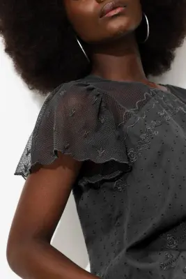 Blouse brodée Femme — photo 5