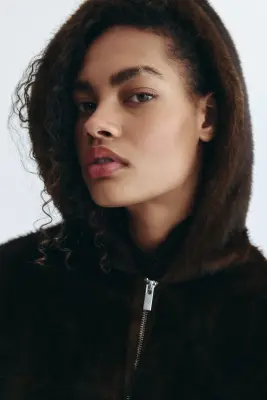 Veste duveteuse - Marron foncé — photo 2