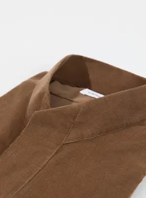 Origami Collar Shirt in Tan Needlecord — photo 4