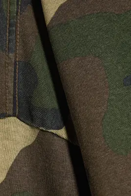 T-shirt carré graphique à manches longues Great - Vert kaki - Camouflage — photo 4