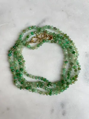 Nouveau ! ROOM SERVICE JEWELRY Collier Moorea Chrysoprase — photo 2