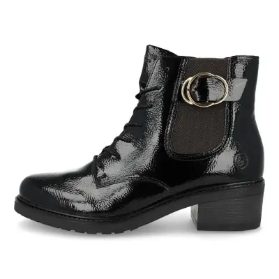 Bottines Remonte D1A72-01 Noires - Lacets Grande Pointure Femme — photo 2