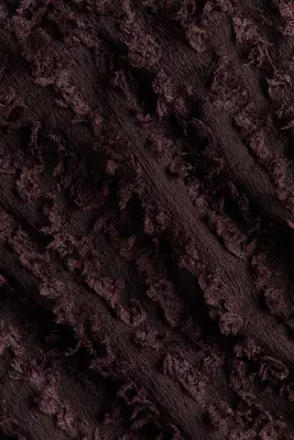 Robe bandeau frangée - Marron foncé — photo 5