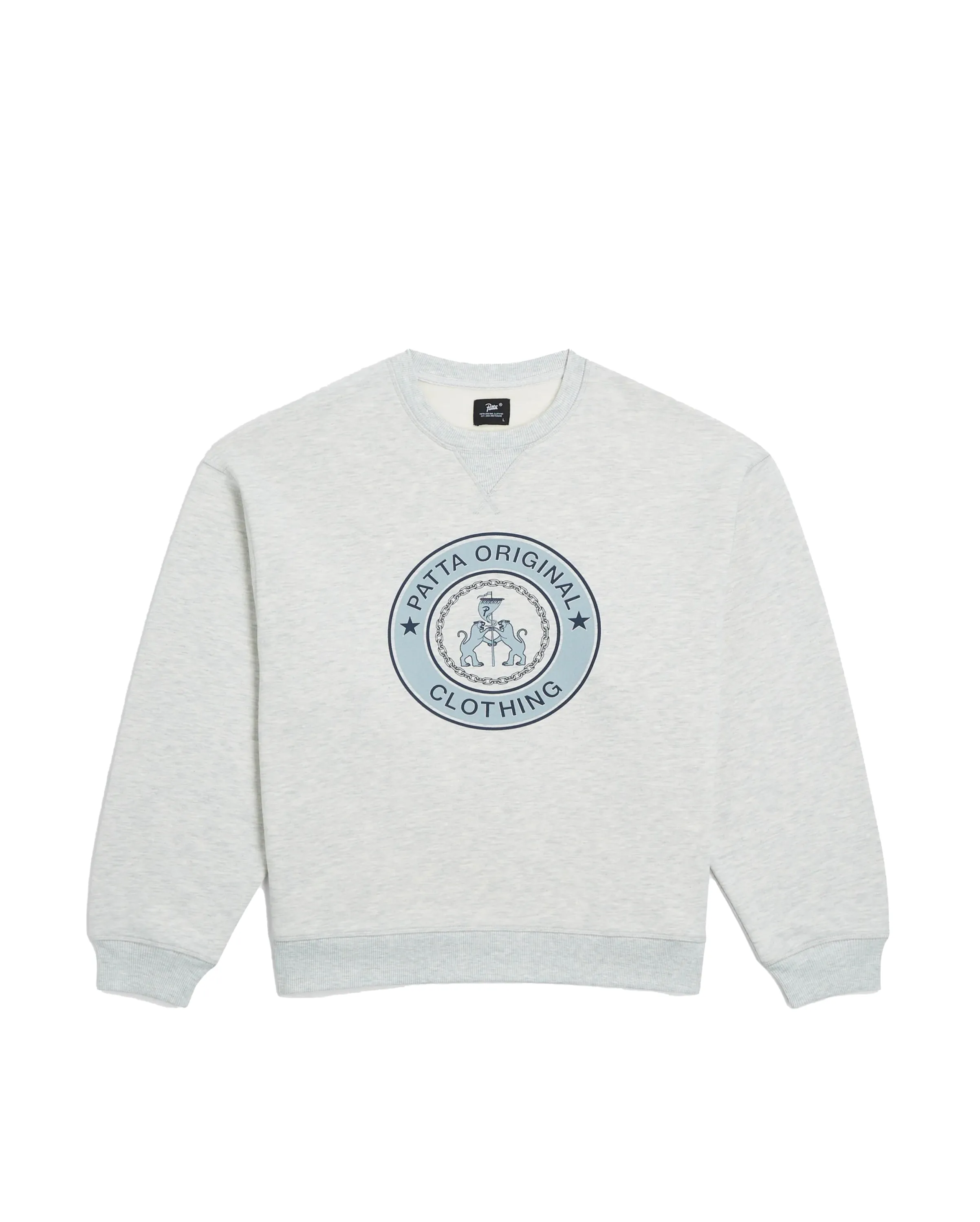 Marina Crewneck Sweater PT Light Grey Melange