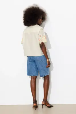 Chemise brodée Femme — photo 4