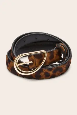 Ceinture Basma pony léopard fauve — photo 2