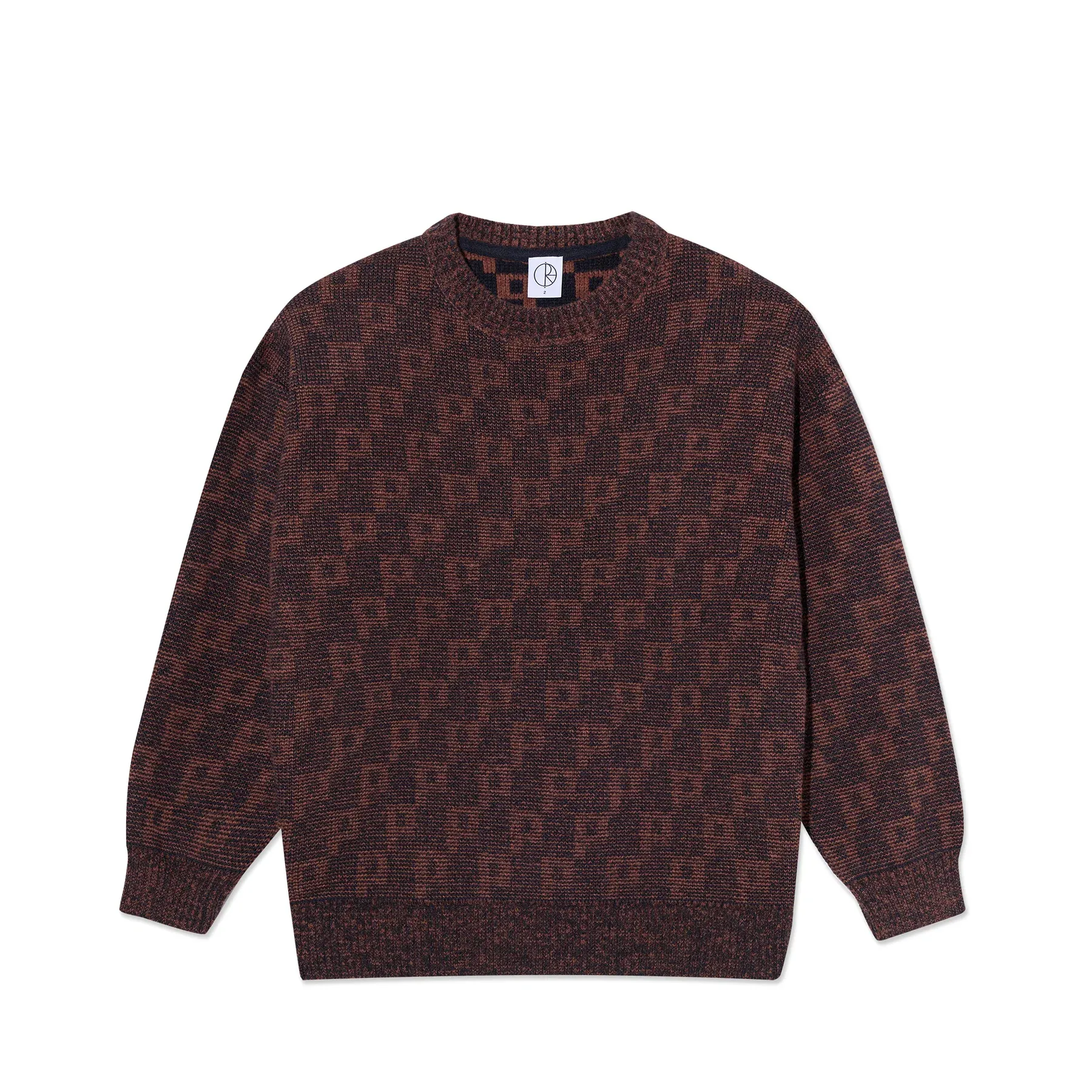pull Polar george sweater – P patern navy/orange