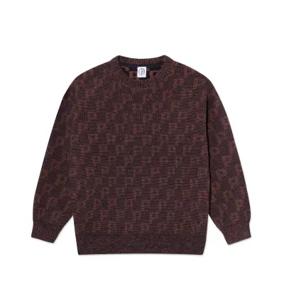 pull Polar george sweater – P patern navy/orange — photo 1
