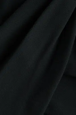 Top bandeau à effet drapé en interlock - Noir — photo 4