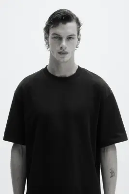 T-shirt Cooling Relaxed Fit - Marron foncé — photo 2