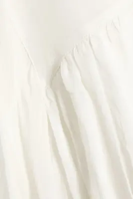 Jupe midi asymétrique en coton - Blanc cendré — photo 5