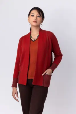 Veste en laine double-fil — photo 2