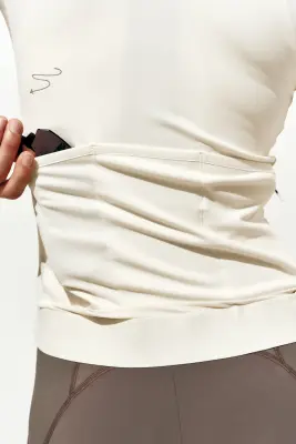 Top vélo en jersey DryMove™ - Crème/Find Your Inner Pace — photo 5