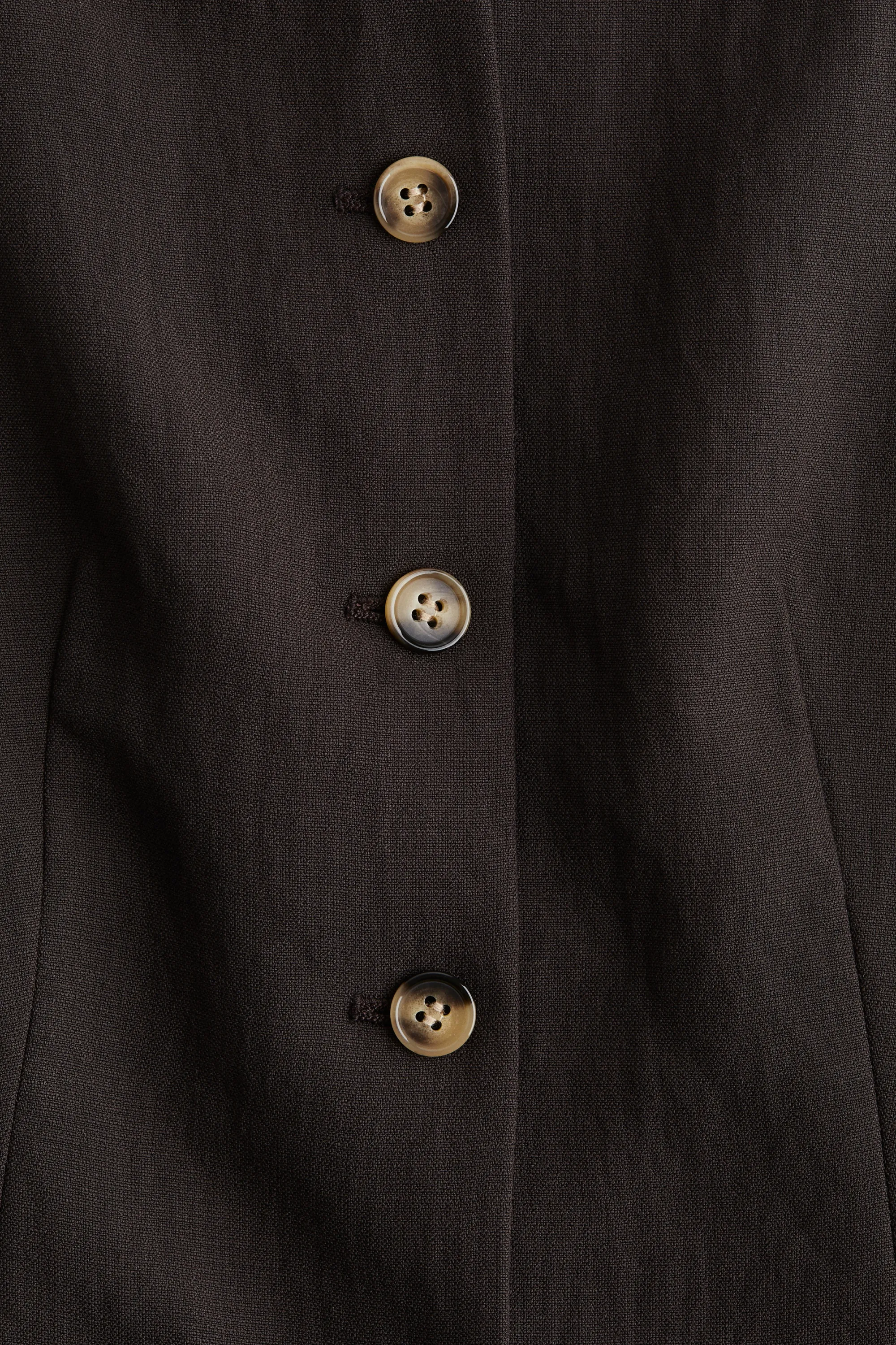Gilet sans manches cintré - Marron foncé