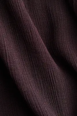 Pantalon vaporeux avec cordon de serrage - Violet prune foncé — photo 3