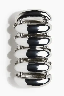 Bracelet large - Argenté — photo 2