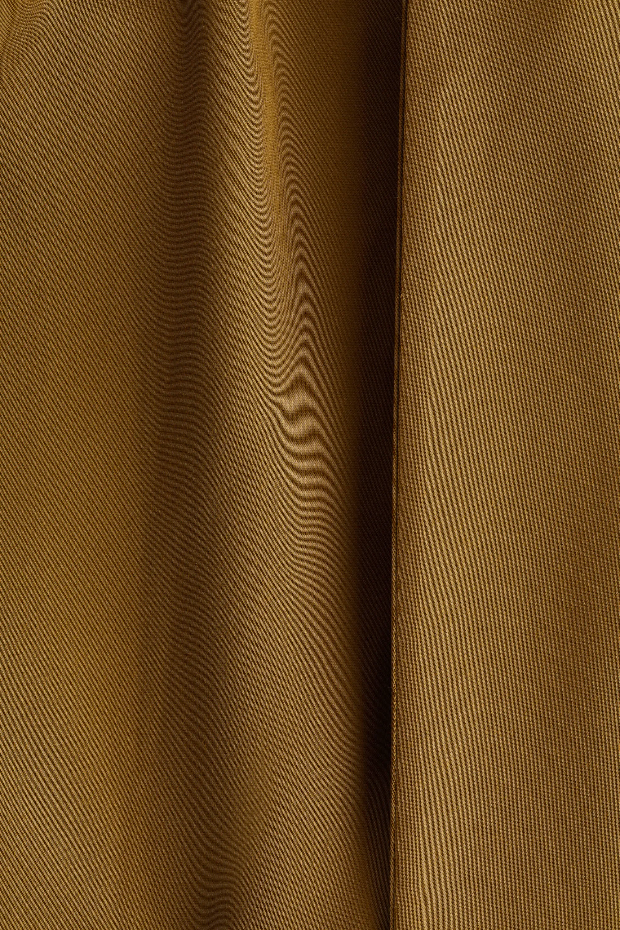 Blouse en satin à effet drapé - Olive doré