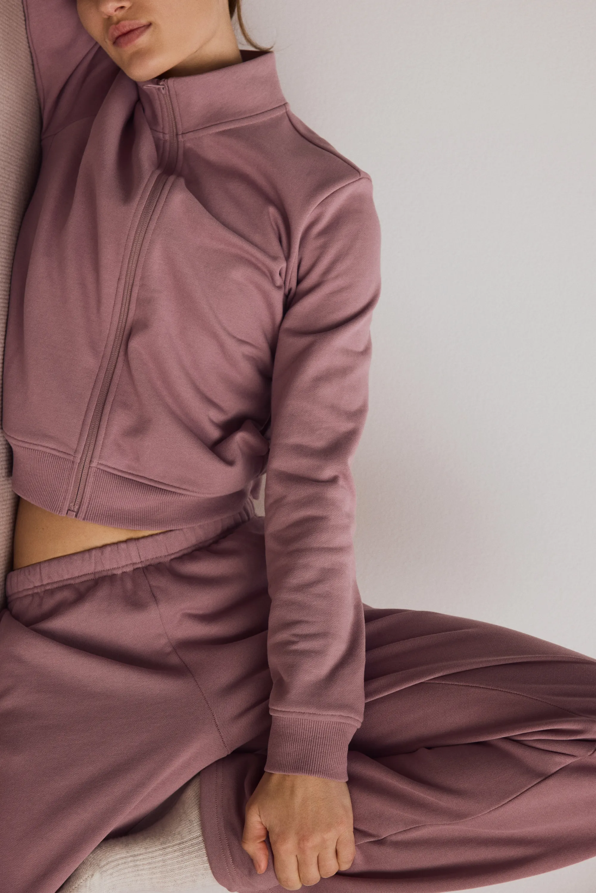 Veste de survêtement Slim Fit - Rose antique