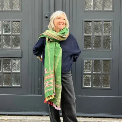 Tissage Vert & Rose — photo 3