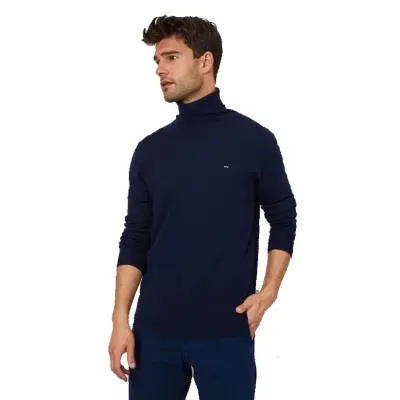 EDEN PARK PULL COL ROULE Marine — photo 2