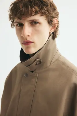 Veste workwear en twill - Beige — photo 2