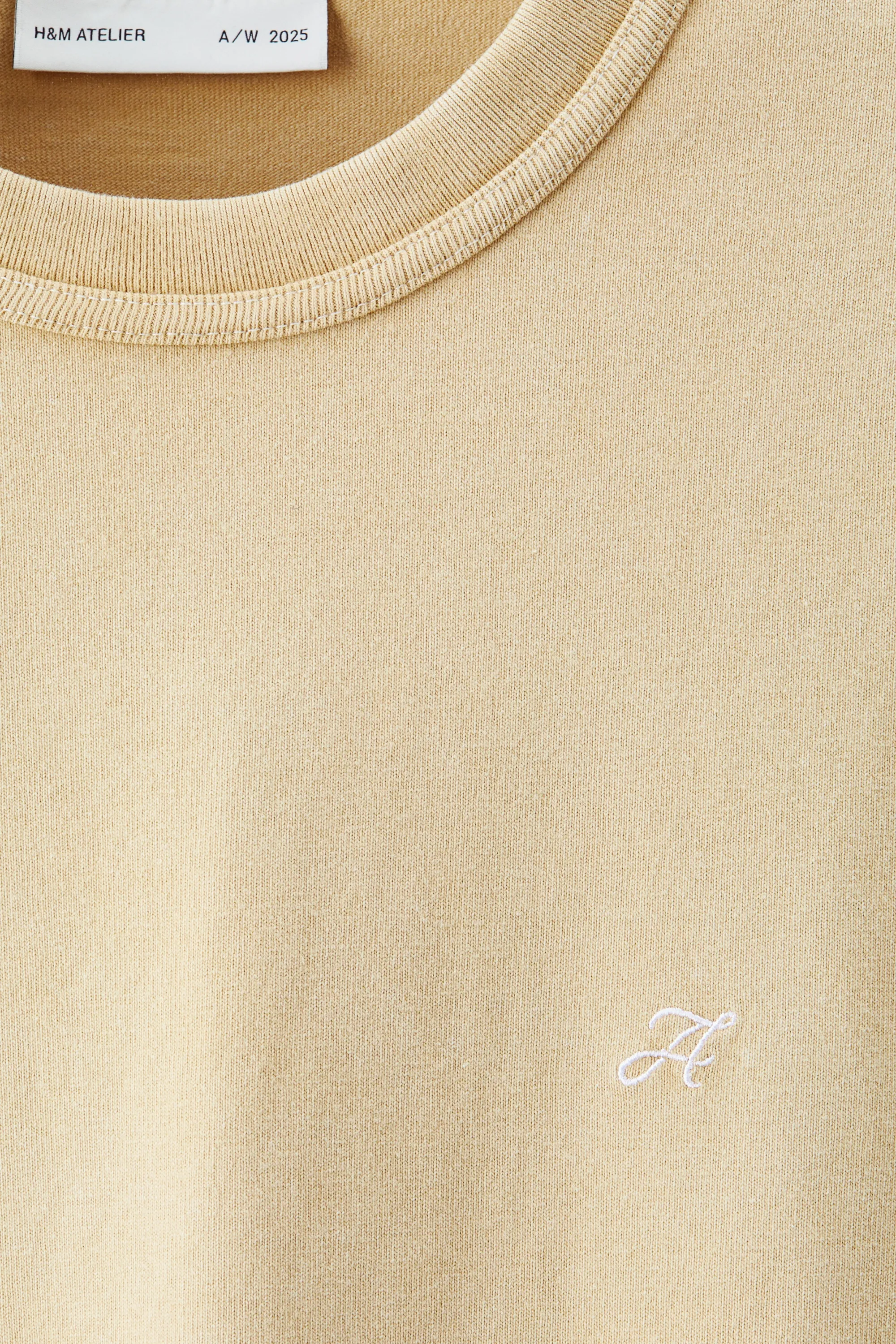 T-shirt boxy en coton - Beige
