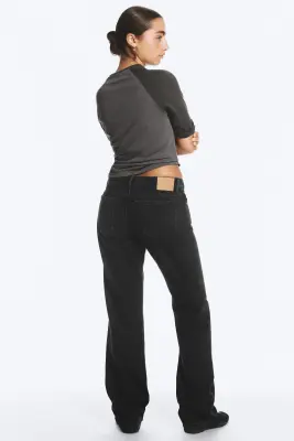 Jean droit standard taille basse Arrow - Tuned Black – Noir — photo 3