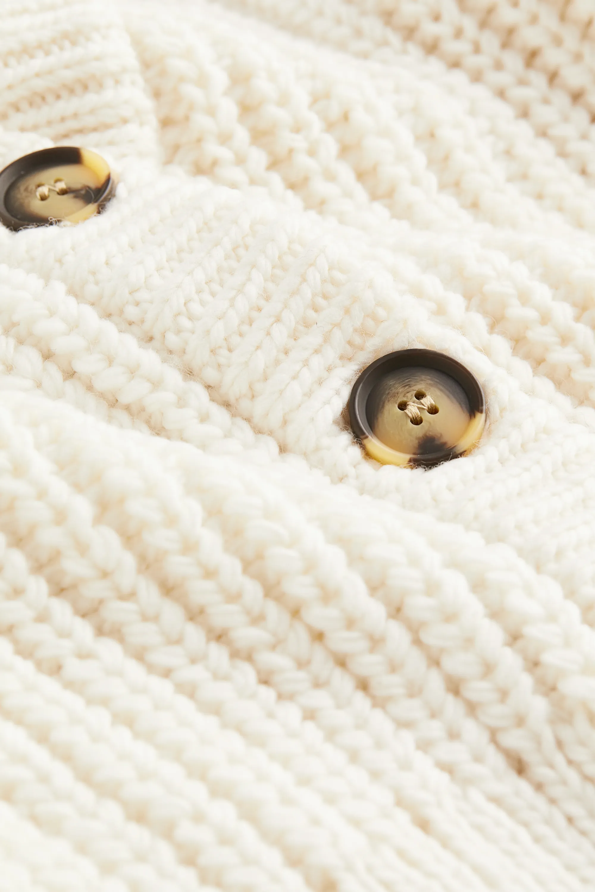 Gilet à encolure en V - Crème