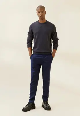 Le pantalon en flanelle (ancienne génération) - Bleu marine — photo 5