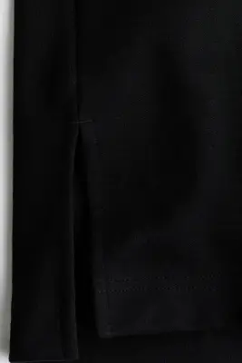T-shirt oversize en interlock - Noir — photo 3